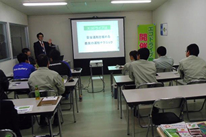 「山形パナソニック株式会社」でエコドライブ講習会開催