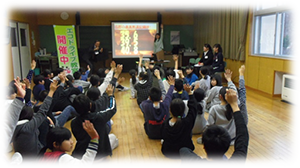 鶴岡市立あつみ小学校で「こどもエコドライブ教室」